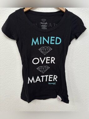 Diamond Supply Co. Black Graphic 'Mined Over Matter' Tee